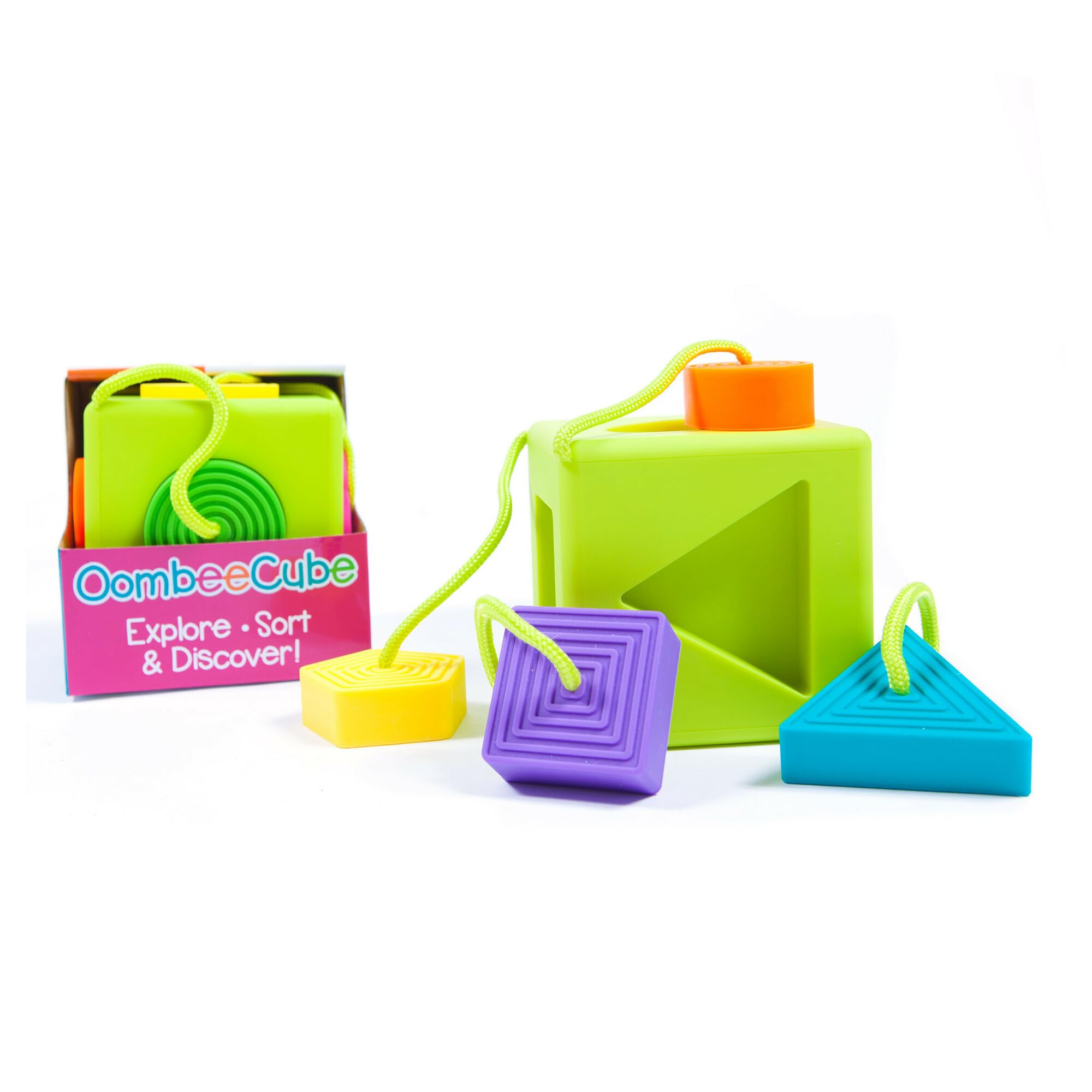 Foto 4 pulgar | Juguete Clasificador De Formas Fat Brain Toys Oombeecube Para Bebés Y Niños Pequeños - Venta Internacional.