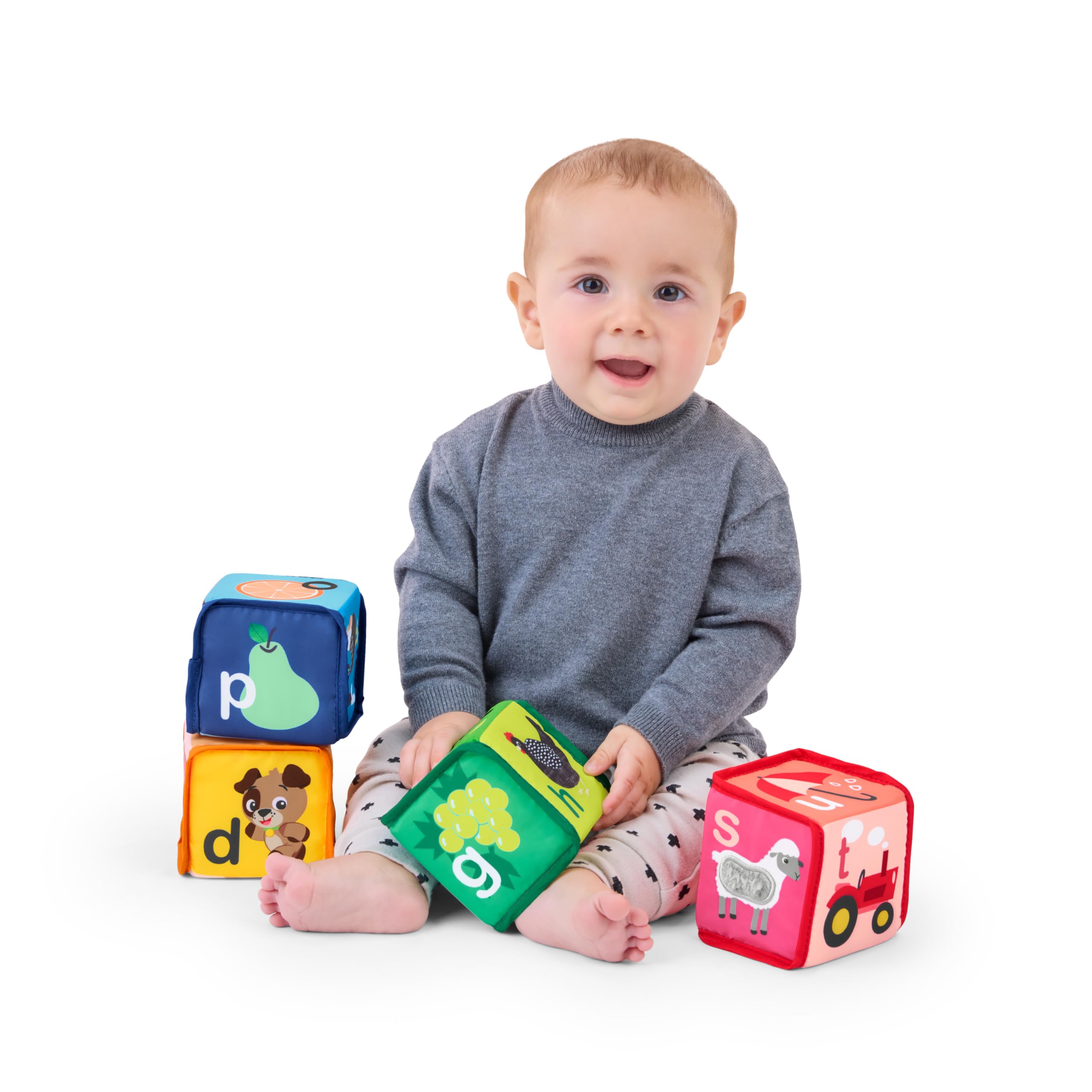 Foto 3 pulgar | Soft Blocks Baby Einstein Alpha Stacks Multisensoriales 3+ - Venta Internacional.