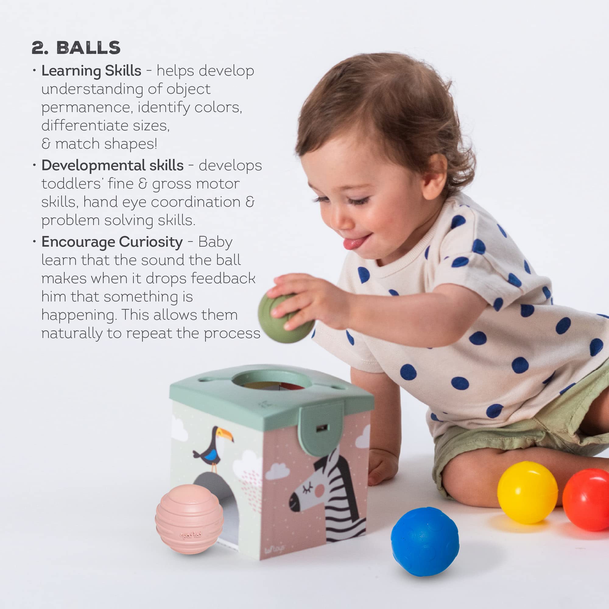 Foto 3 | Caja De Pañuelos Sensoriales Taf Toys Object Permanence Para Bebé - Venta Internacional.