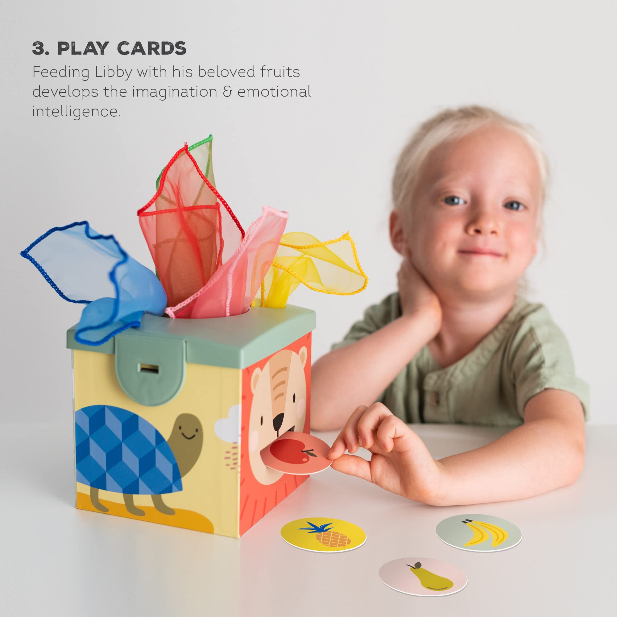 Foto 5 | Caja De Pañuelos Sensoriales Taf Toys Object Permanence Para Bebé - Venta Internacional.
