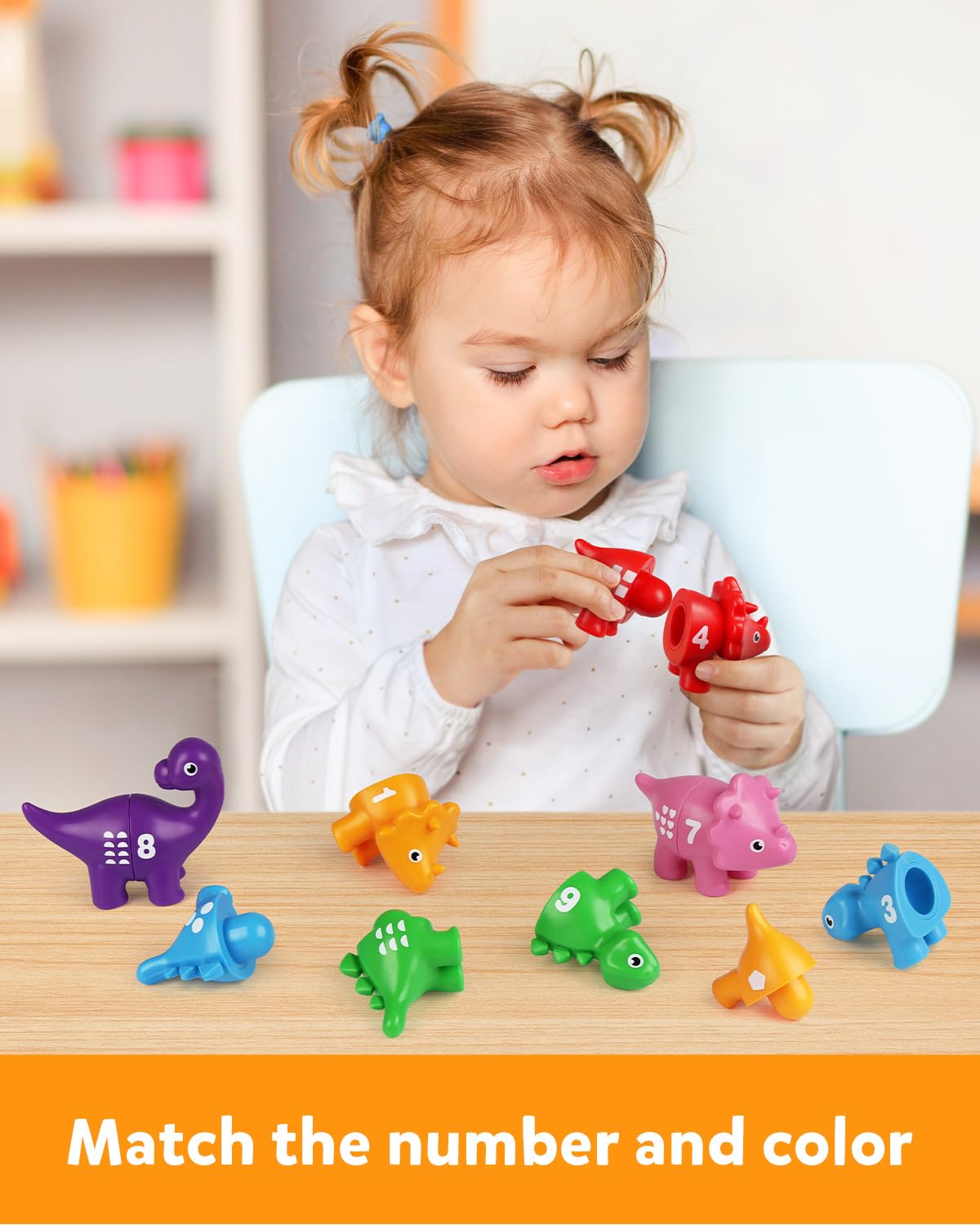 Foto 2 | Juego A Juego Con Números De Coogam, 10 Unidades, Dinosaurios De 2 A 4 Años - Venta Internacional.