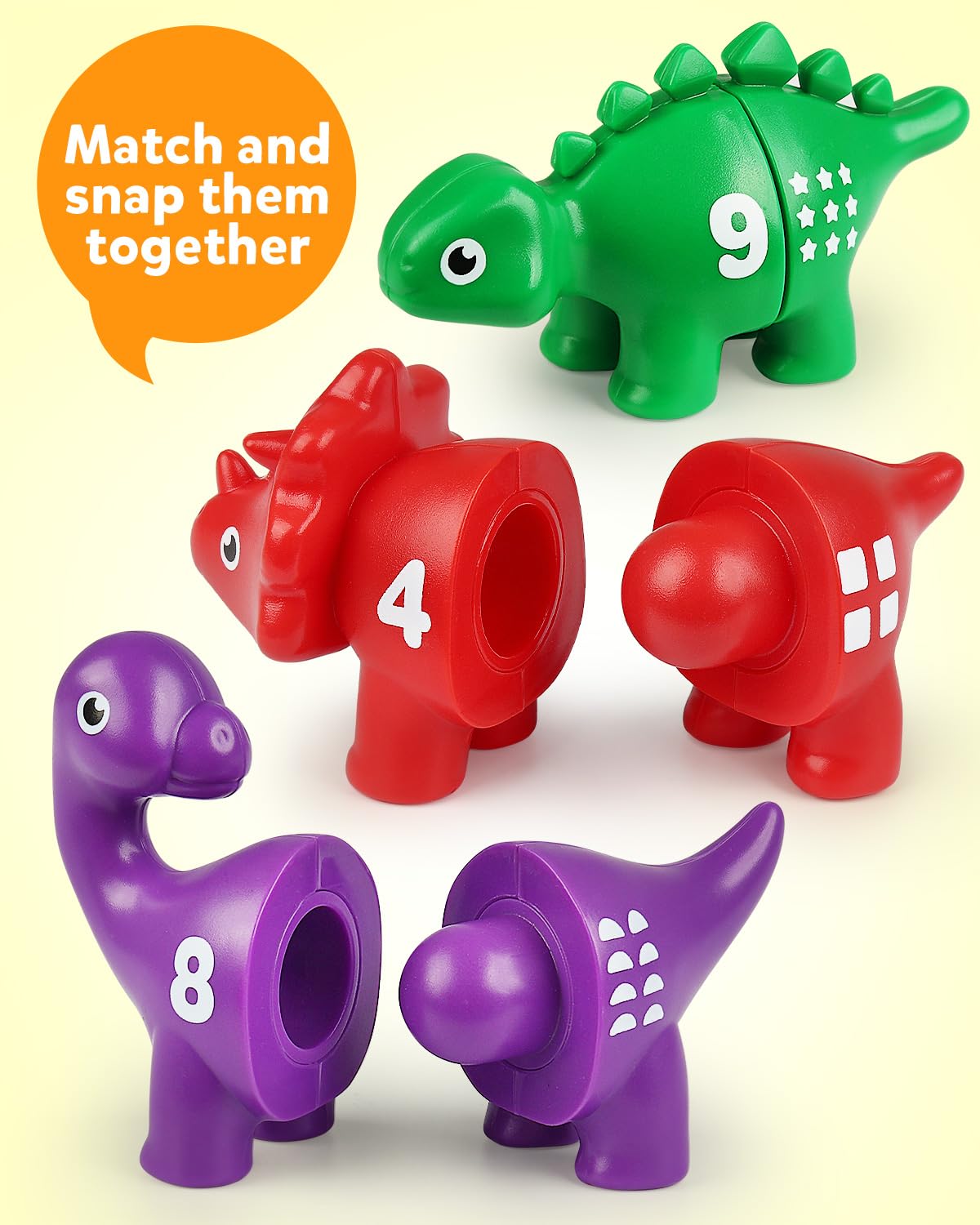 Foto 4 pulgar | Juego A Juego Con Números De Coogam, 10 Unidades, Dinosaurios De 2 A 4 Años - Venta Internacional.