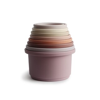 Foto 2 | Vasos Apilables Toy Mushie, 8 Unidades, Para Niños De 0 A 6 Años | Dinamarca - Venta Internacional.