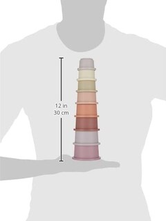 Foto 3 | Vasos Apilables Toy Mushie, 8 Unidades, Para Niños De 0 A 6 Años | Dinamarca - Venta Internacional.