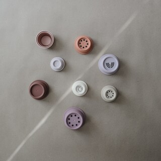 Foto 4 | Vasos Apilables Toy Mushie, 8 Unidades, Para Niños De 0 A 6 Años | Dinamarca - Venta Internacional.