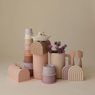 Foto 7 | Vasos Apilables Toy Mushie, 8 Unidades, Para Niños De 0 A 6 Años | Dinamarca - Venta Internacional.