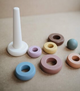 Foto 7 | Muñeco De Juguete Con Anillos Apilables Fabricado En Dinamarca, Sin Bpa - Venta Internacional.