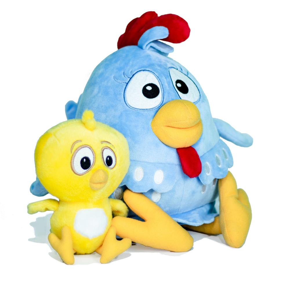 Foto 2 pulgar | Combo Peluches Oficiales Didacti Juegos Gallina Pintadita Y Pollito Amarillito