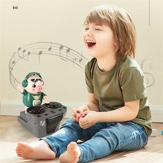Foto 4 | Venta Internacional - Juguete Eléctrico Music Dancing Pig Surprise DJ con Luz Colorida