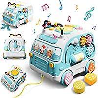 Foto 3 pulgar | Venta Internacional - Coche Eléctrico De Juguete Con Música, Luces Y Sonidos Azul para Bebés