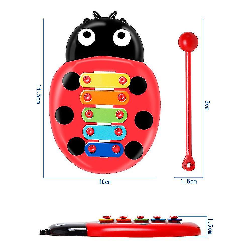 Foto 2 pulgar | Venta Internacional - Juguete De Xilófono Con Forma De Mariquita Colorida De 8 Notas Para Bebés Y Niños