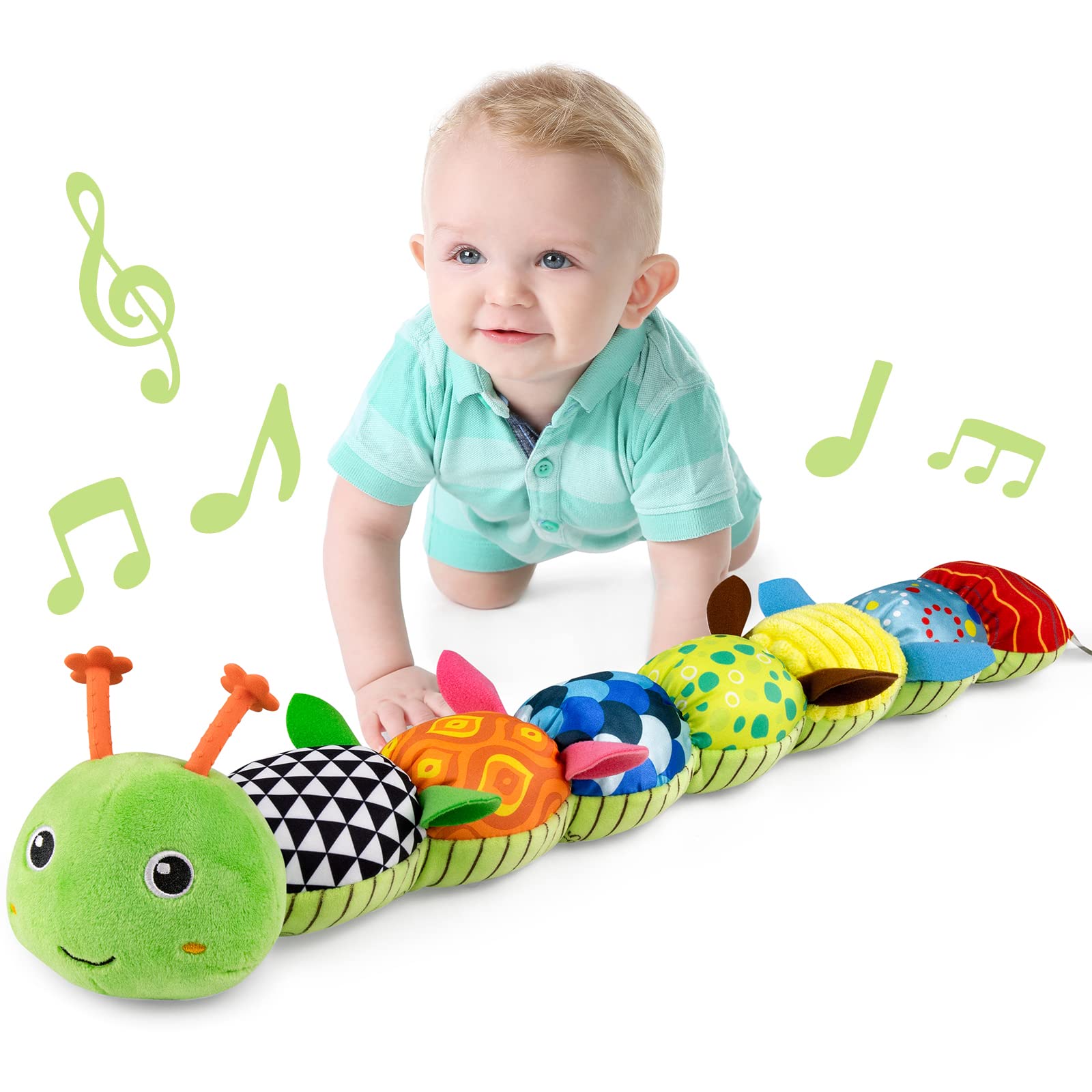 Foto 2 pulgar | Venta Internacional - Juguete Para Bebés Lightdesire Musical Caterpillar Con Sonajero Y Arrugas