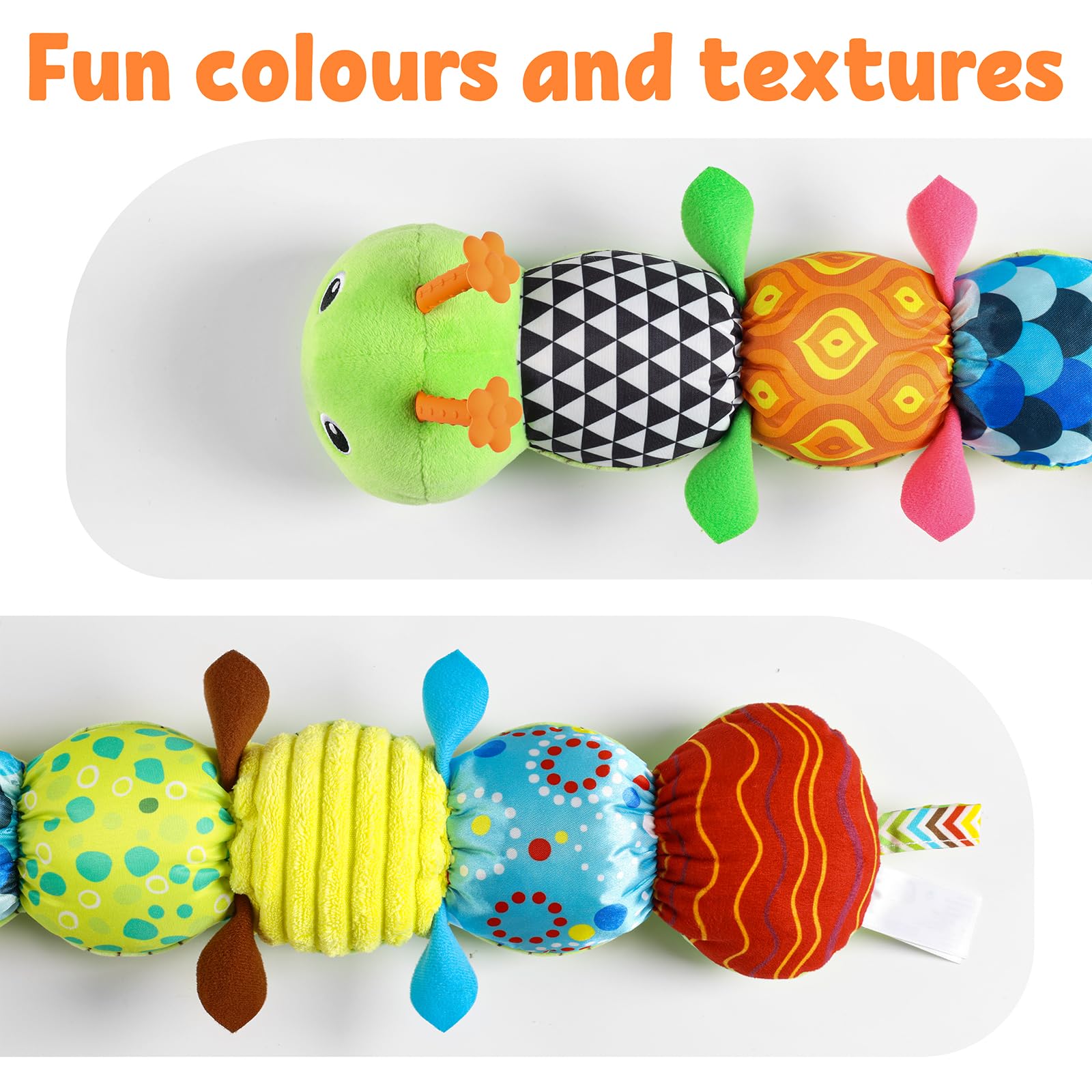 Foto 4 | Venta Internacional - Juguete Para Bebés Lightdesire Musical Caterpillar Con Sonajero Y Arrugas