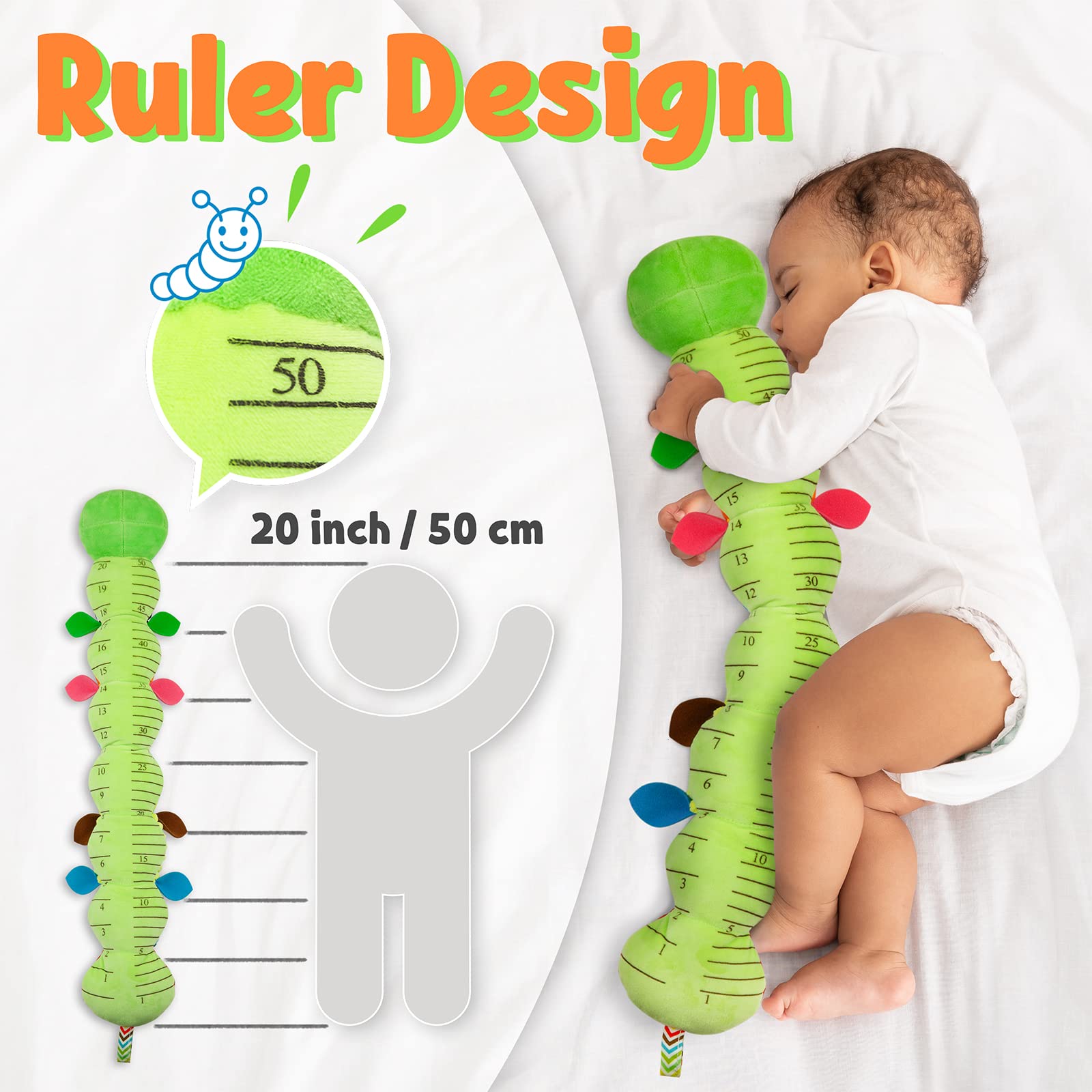 Foto 6 pulgar | Venta Internacional - Juguete Para Bebés Lightdesire Musical Caterpillar Con Sonajero Y Arrugas