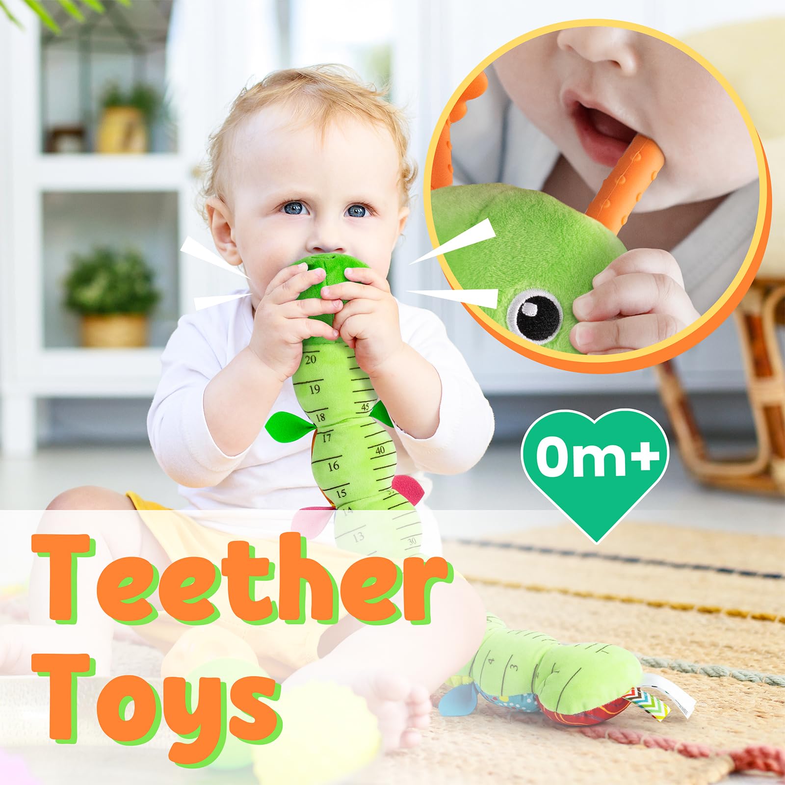 Foto 6 | Venta Internacional - Juguete Para Bebés Lightdesire Musical Caterpillar Con Sonajero Y Arrugas