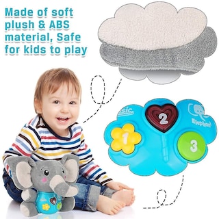 Foto 4 | Venta Internacional - Peluche Para Bebé Con Música De Elefante De Peluche Con Luz