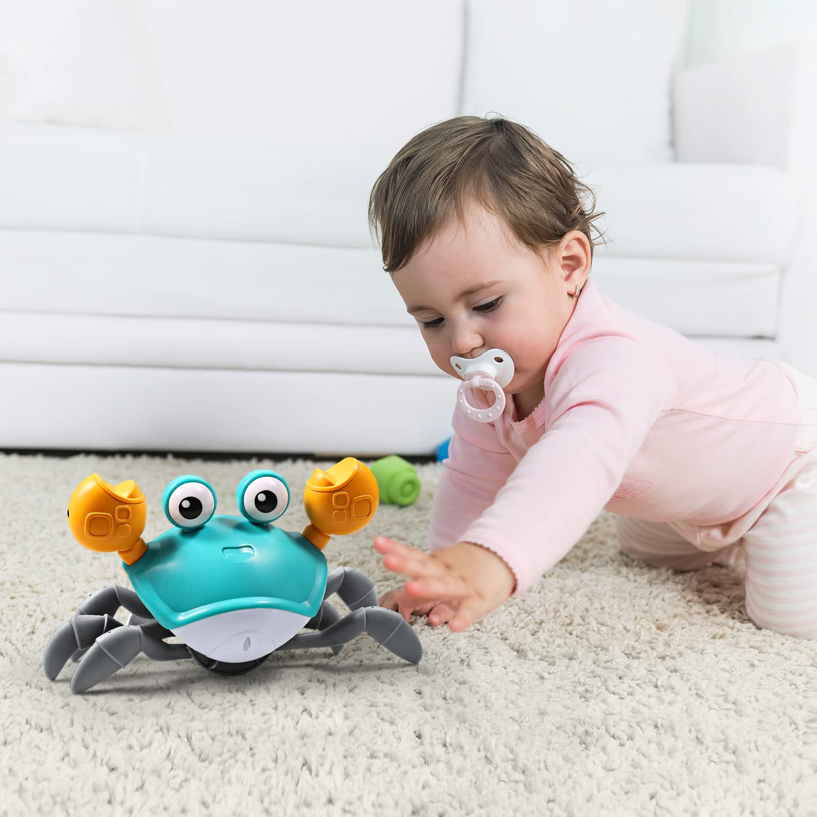 Foto 2 pulgar | Venta Internacional - Juguete Crawling Baby Crab Toy Aprilwolf Escape Con Música Y Luces