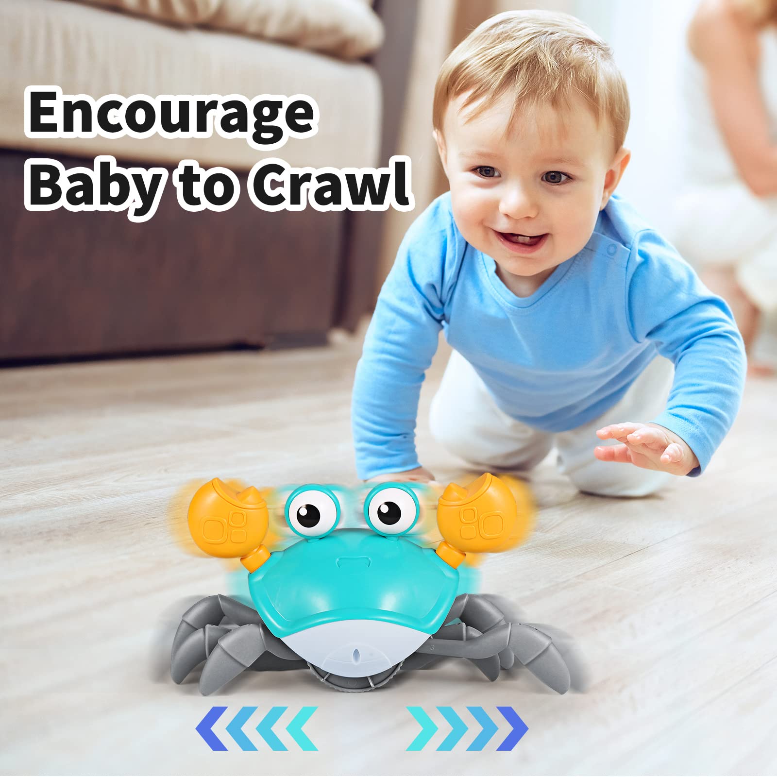 Foto 4 pulgar | Venta Internacional - Juguete Crawling Baby Crab Toy Aprilwolf Escape Con Música Y Luces