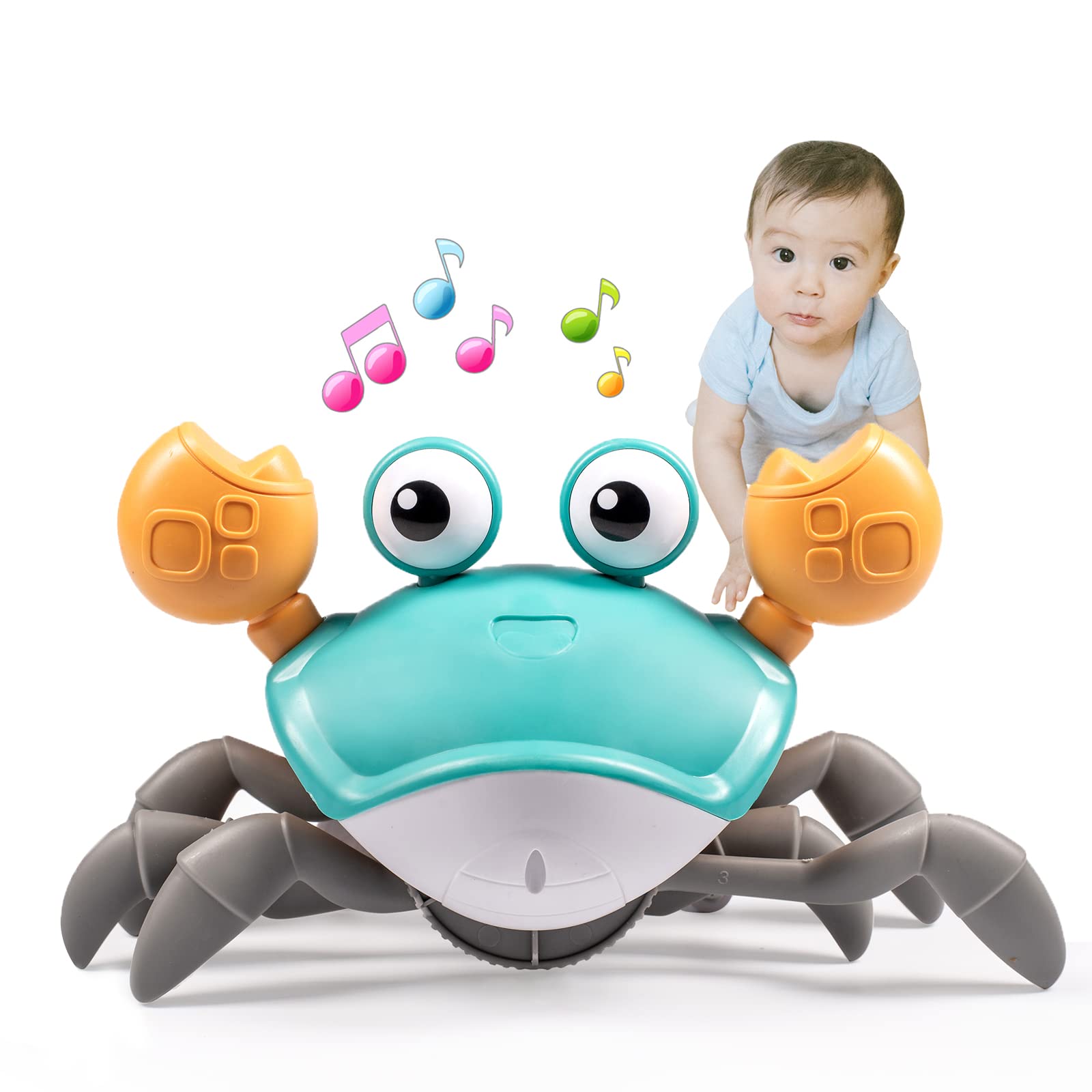 Foto 1 | Venta Internacional - Juguete Para Bebé Crawling Crab Dusja Dancing Walking With Music Green