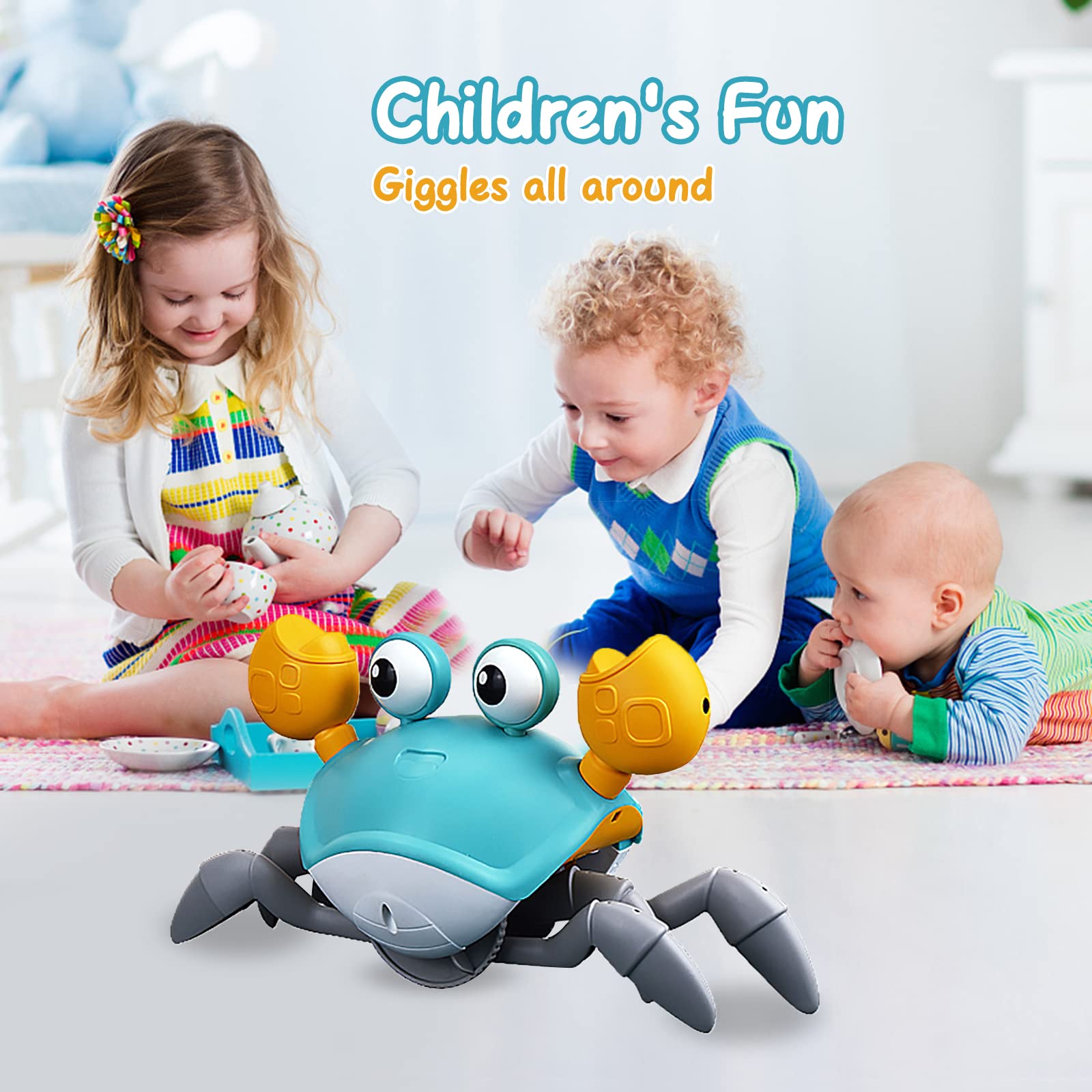 Foto 3 | Venta Internacional - Juguete Para Bebé Crawling Crab Dusja Dancing Walking With Music Green