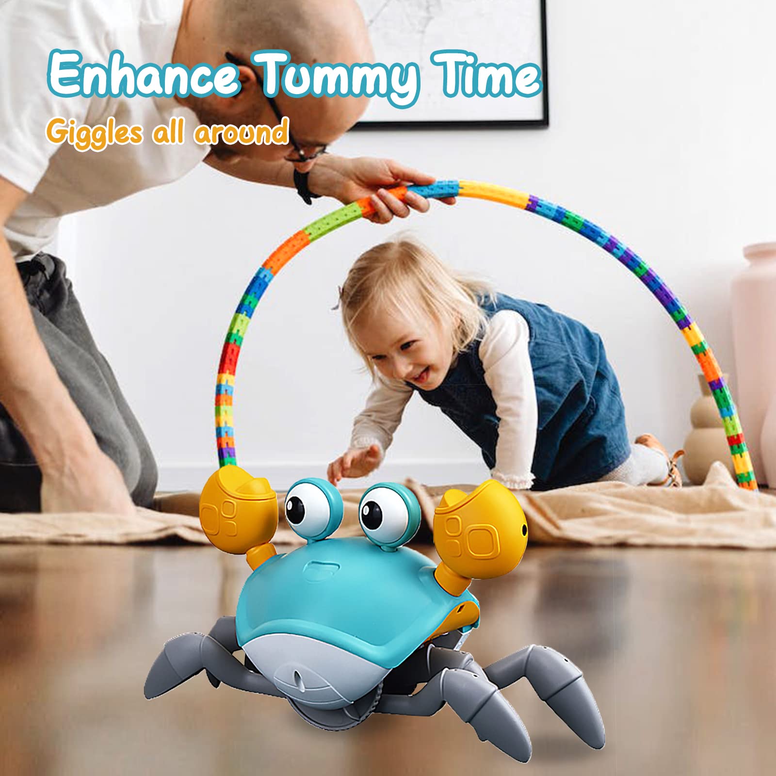 Foto 5 pulgar | Venta Internacional - Juguete Para Bebé Crawling Crab Dusja Dancing Walking With Music Green