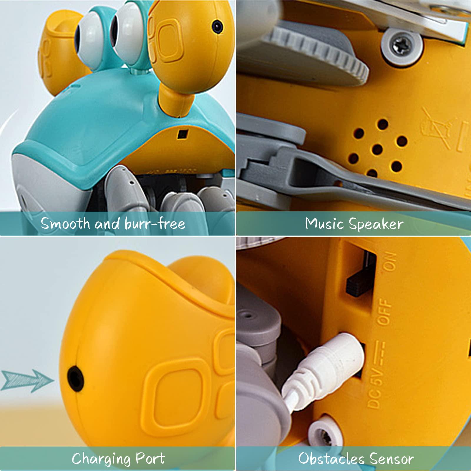 Foto 8 pulgar | Venta Internacional - Juguete Para Bebé Crawling Crab Dusja Dancing Walking With Music Green