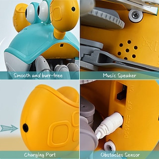 Foto 7 | Venta Internacional - Juguete Para Bebé Crawling Crab Dusja Dancing Walking With Music Green