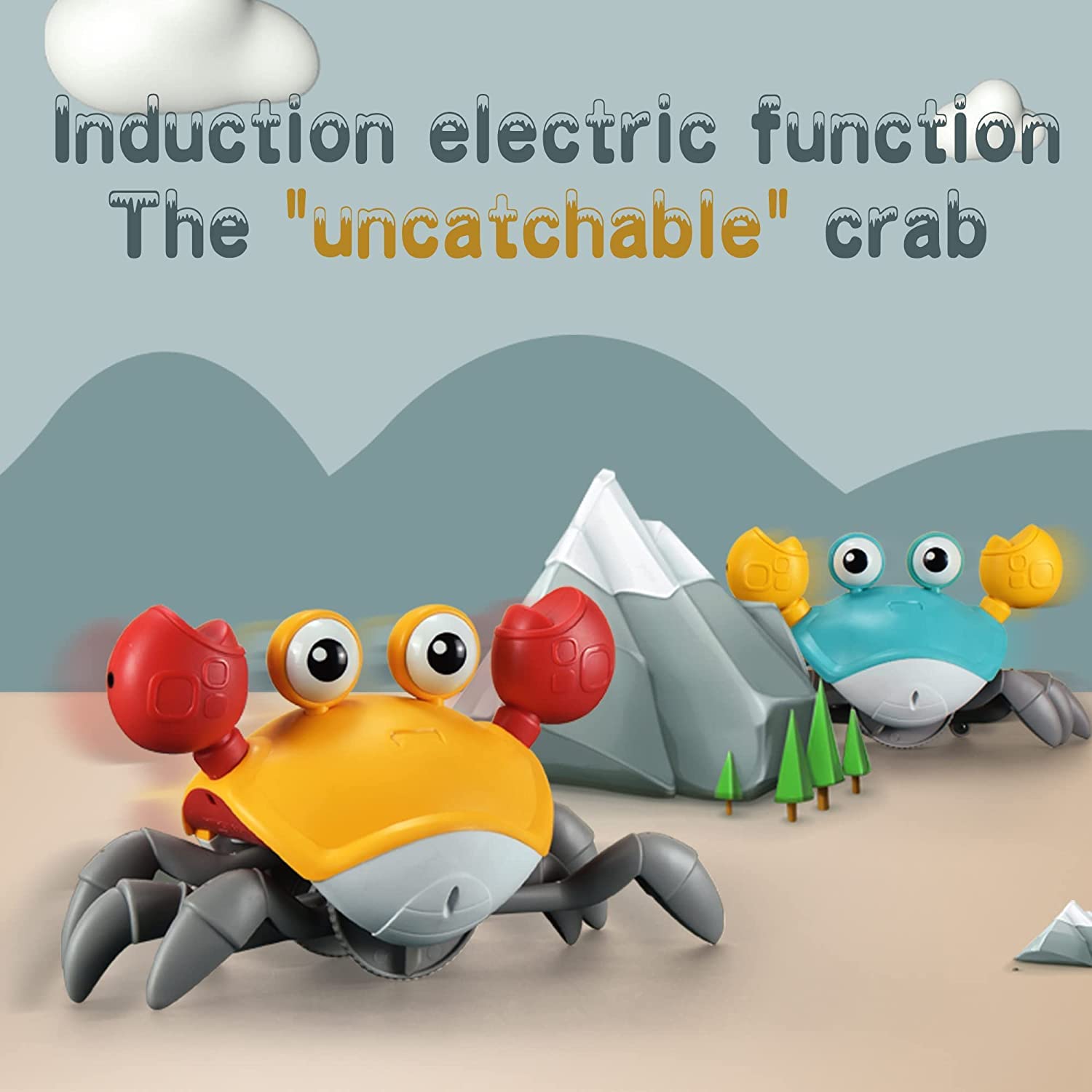 Foto 5 pulgar | Venta Internacional - Juguetes Para Bebés Tummy Time Toy Crawling Crab Yeaye, De 0 A 36 Meses