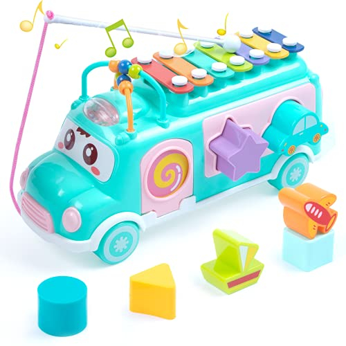 Autobús De Música Con Xilófono De Juguete Unih Para Niños De 6 A 12 Meses De 1 A 3 Años - Venta Internacional.