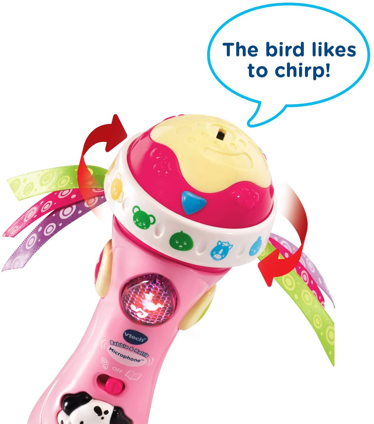 Foto 4 pulgar | Micrófono Baby Babble Rattle - Vtech Pink - Venta Internacional.