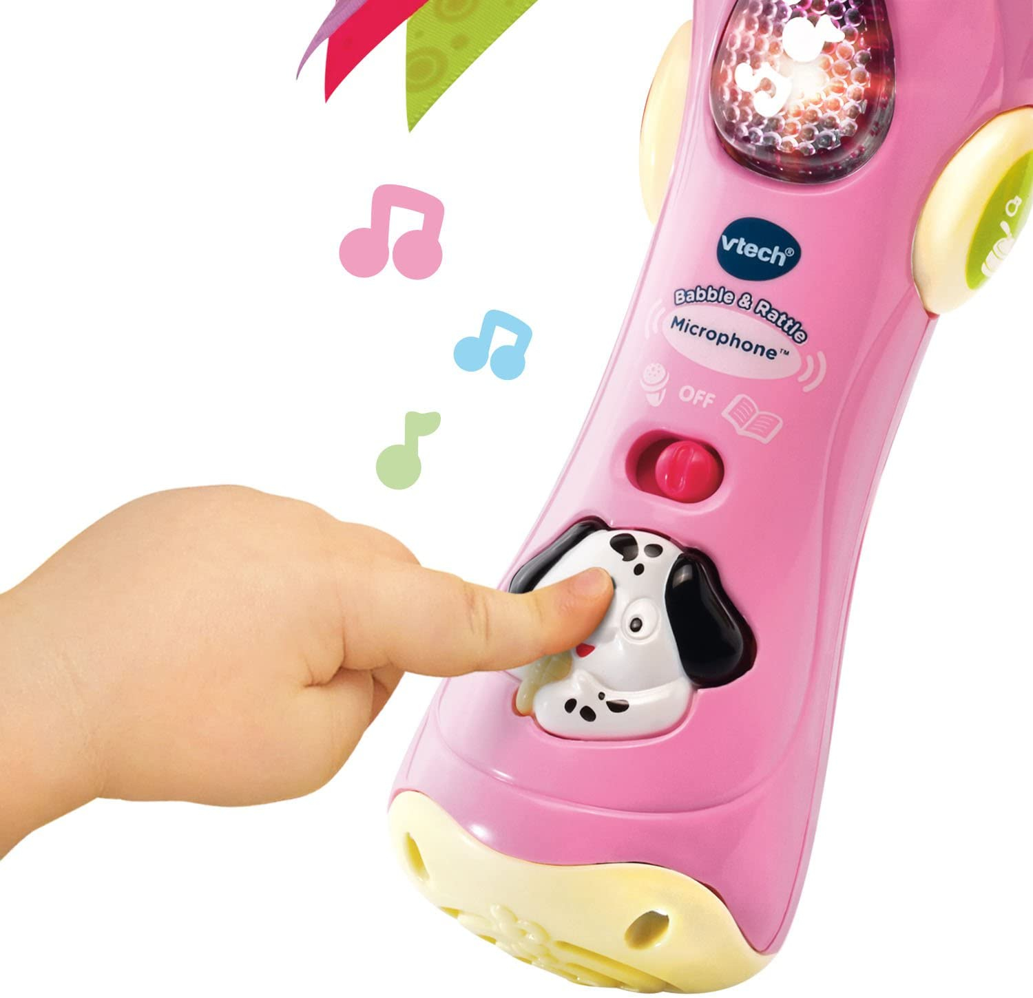 Foto 6 pulgar | Micrófono Baby Babble Rattle - Vtech Pink - Venta Internacional.