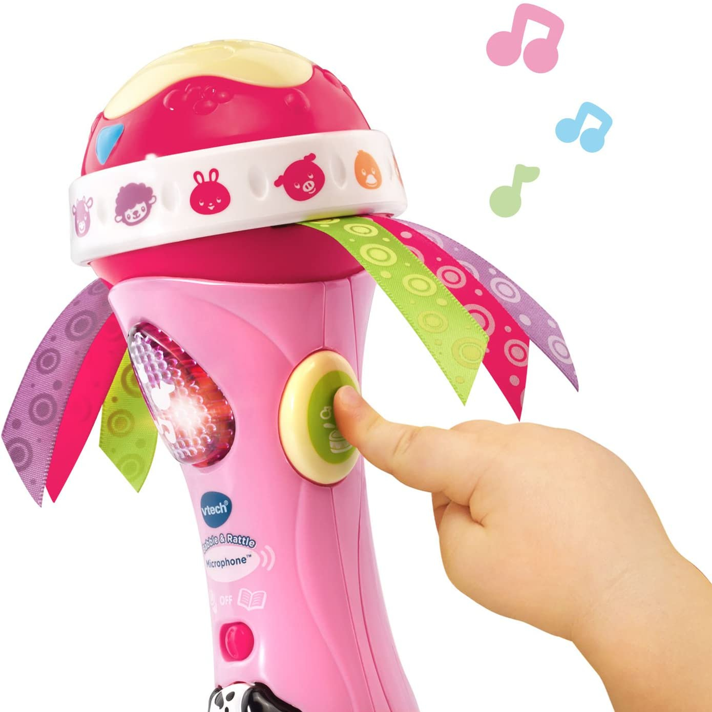 Foto 8 pulgar | Micrófono Baby Babble Rattle - Vtech Pink - Venta Internacional.
