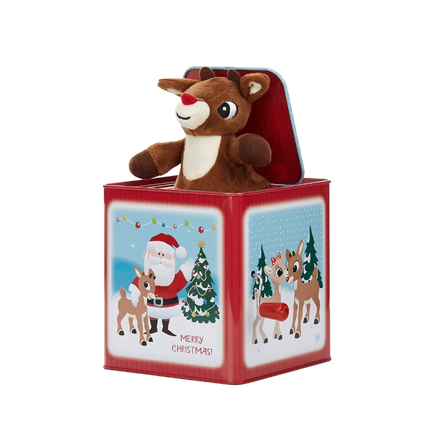 Rudolph, El Reno De La Nariz Roja Jack-in-the-box - Venta Internacional.