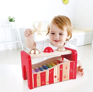 Foto 5 | Set de Música Hape Pound And Tap Bench 30 Aniversario - Venta Internacional