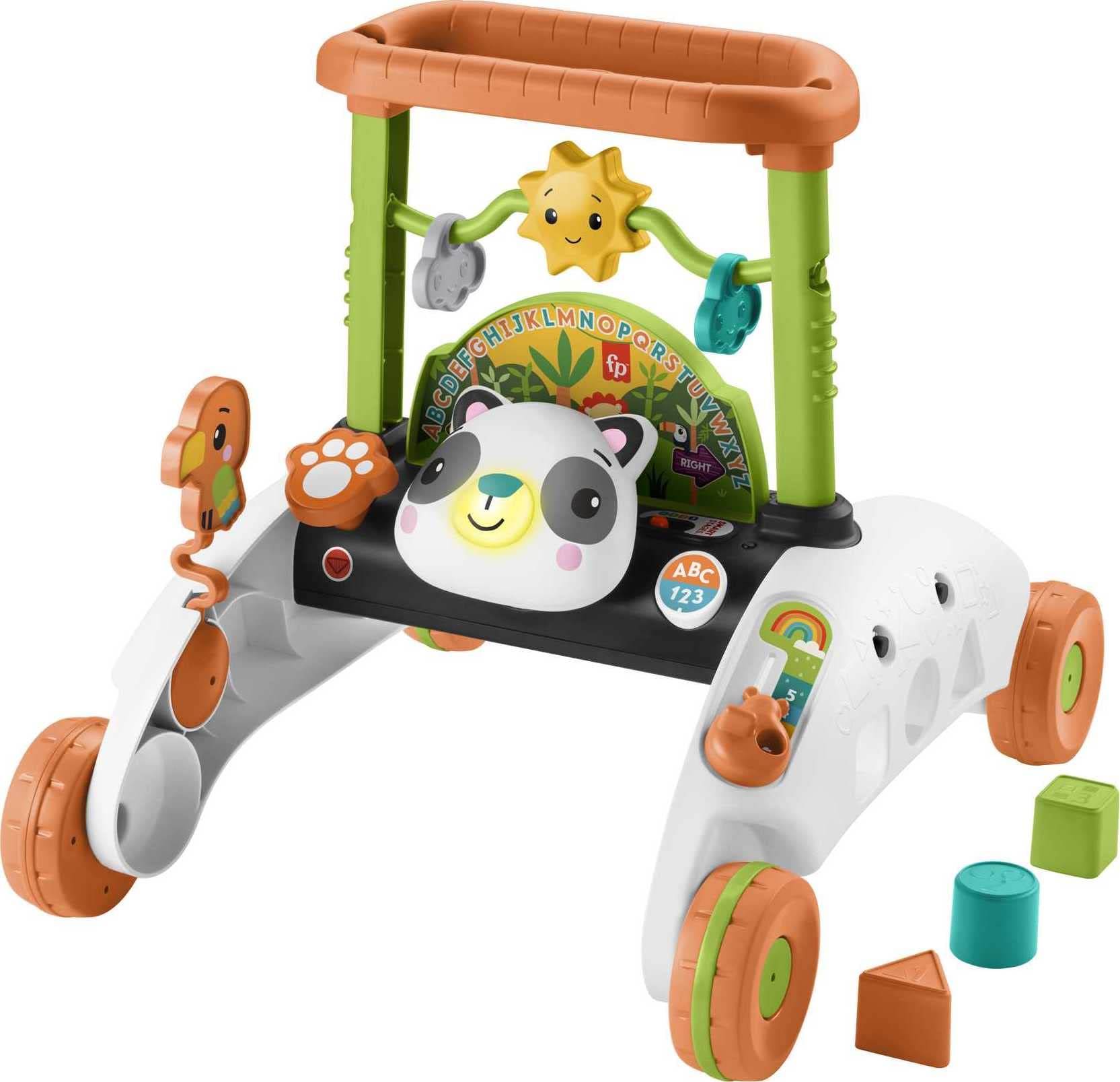 Panda Walker Toy Fisher-price Para Bebés Y Niños Pequeños, 2 Caras, Velocidad Constante - Venta Internacional.