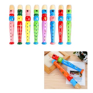 Foto 4 | Set Musical De Madera De Juguete Para Niños Con Flauta, Tambor Y Sonajeros - Venta Internacional.