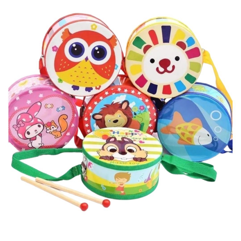 Foto 6 pulgar | Set Musical De Madera De Juguete Para Niños Con Flauta, Tambor Y Sonajeros - Venta Internacional.