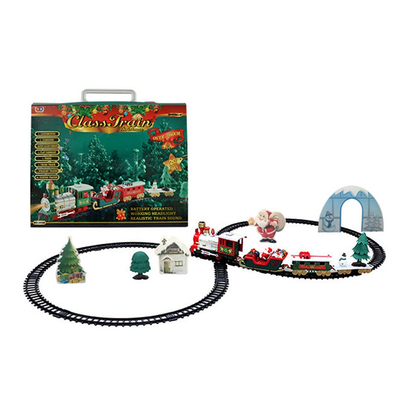 Pista De Música Eléctrica Navideña De Toy Car Con Luces Y Sonidos - Venta Internacional.