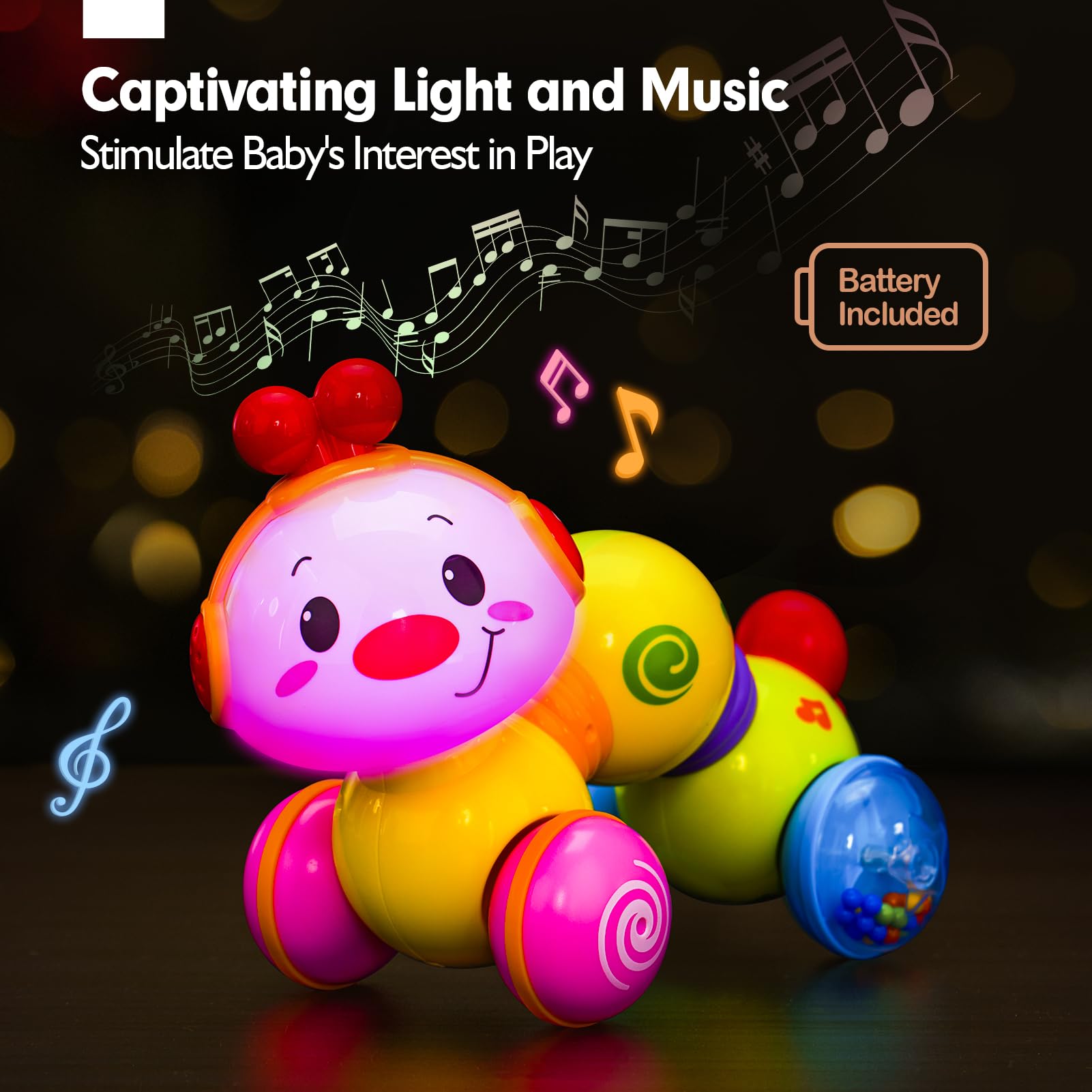 Foto 4 | Baby Toy Cubicfun Musical Light Up Press And Go de 6 A 12 Meses - Venta Internacional