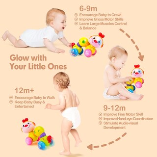 Foto 5 | Baby Toy Cubicfun Musical Light Up Press And Go de 6 A 12 Meses - Venta Internacional