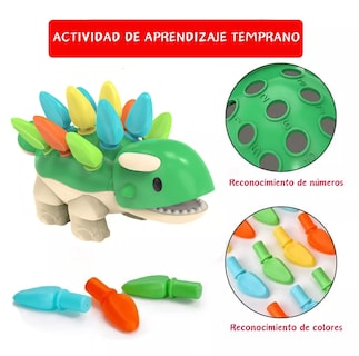 Foto 2 | Juguetes Dinosaurios Didácticos Montessori Verde Regalo para Niños