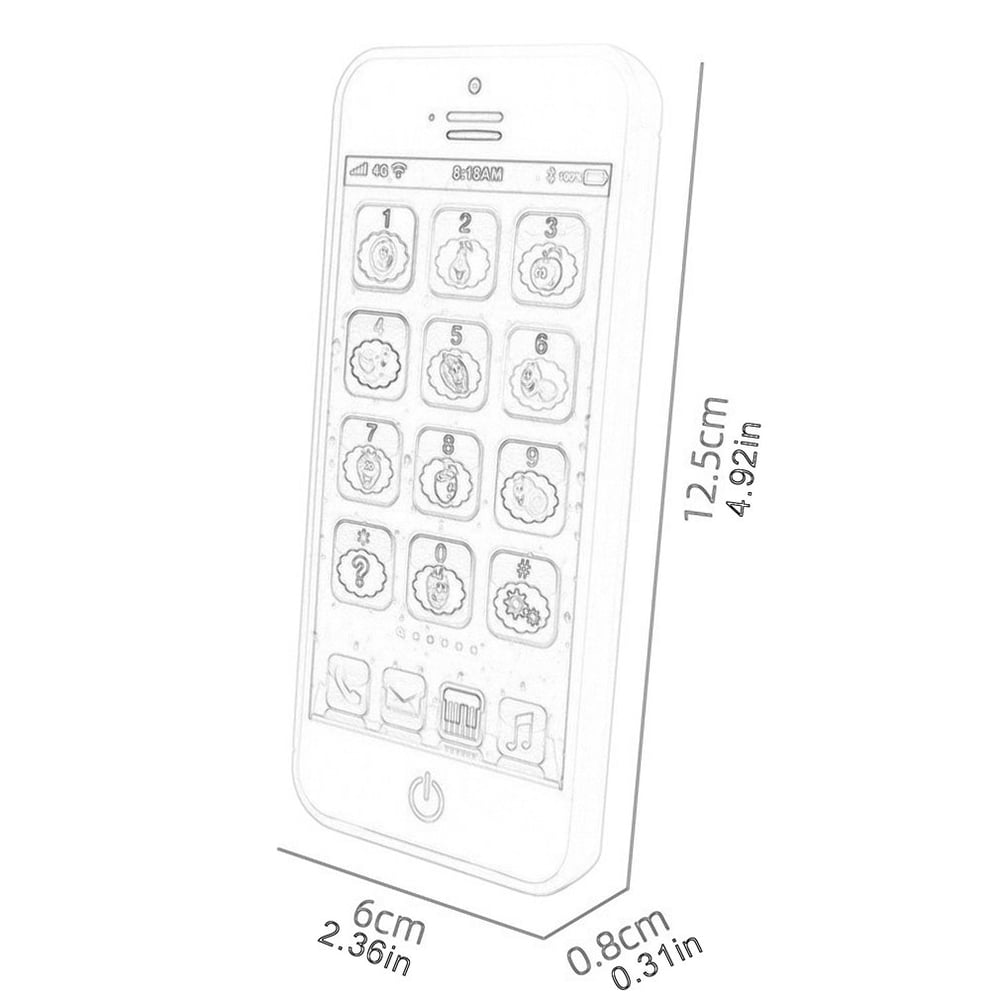 Foto 7 pulgar | Teléfono Móvil Educativo Con Pantalla Táctil Para Niños De 4 A 6 Años - Venta Internacional.