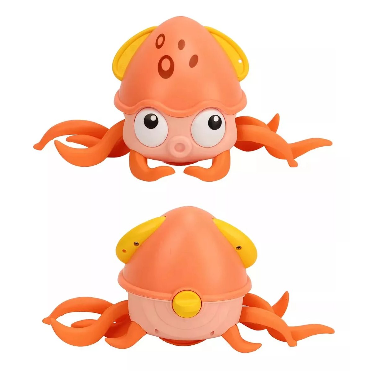 Juguete Pulpo Para Niño Musica Y Luz Funcion De Sensor Naranja 1 Pz