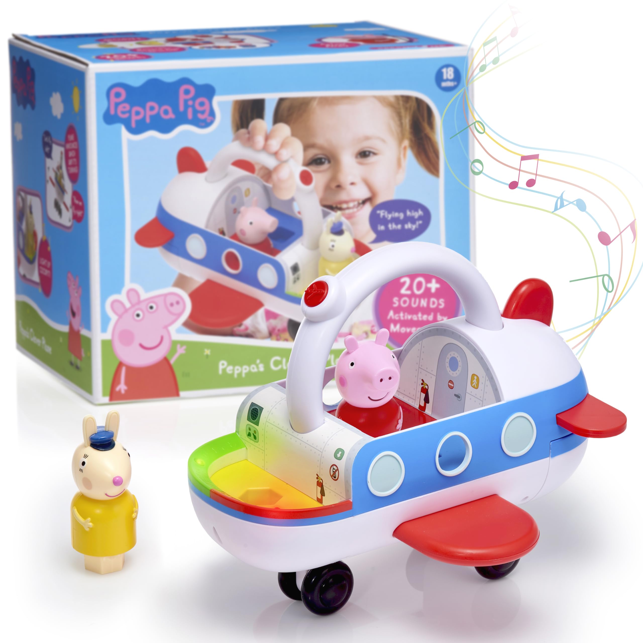 Foto 2 pulgar | Juguete Interactivo WOW! Stuff Peppa Pig Clever Plane - Venta Internacional