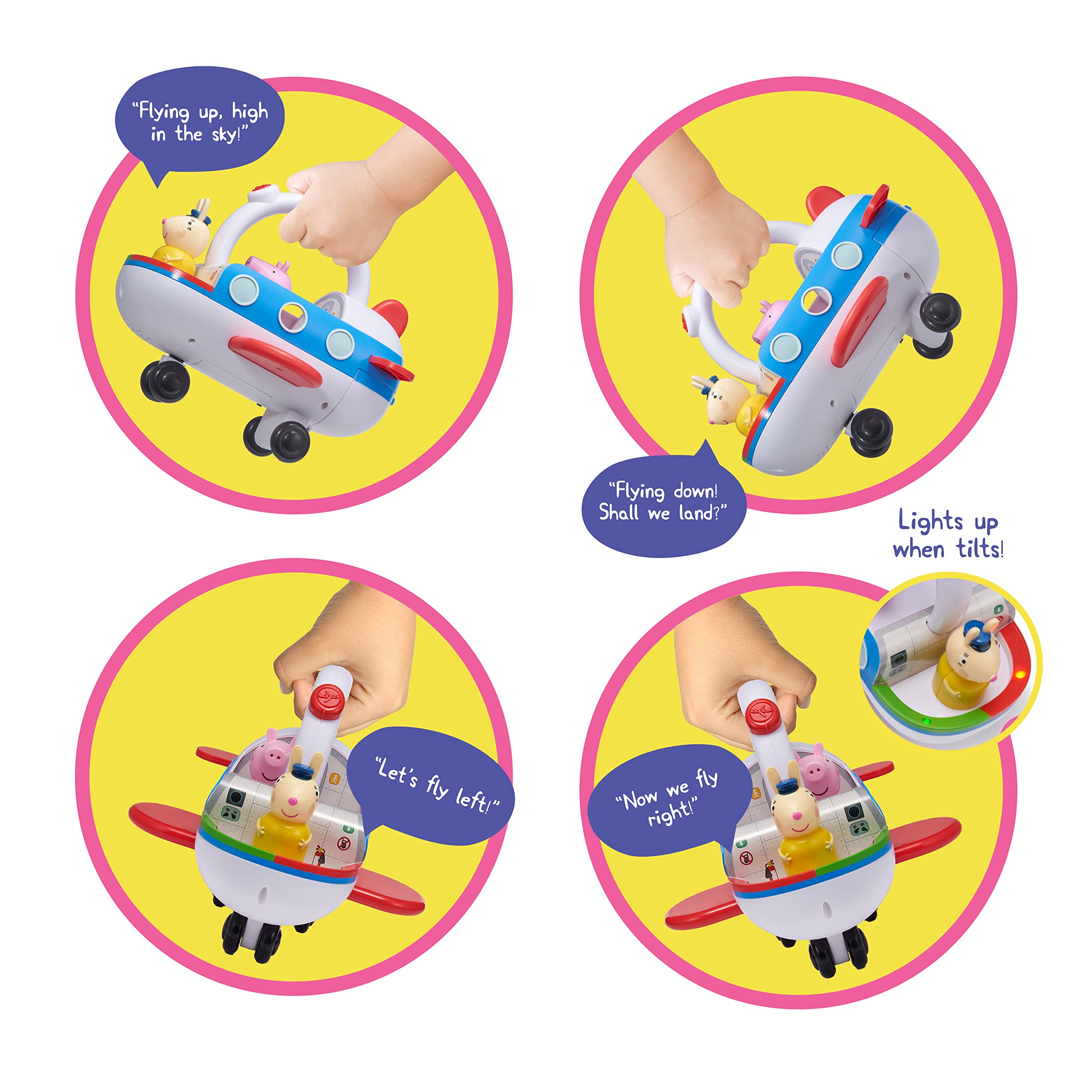 Foto 7 pulgar | Juguete Interactivo WOW! Stuff Peppa Pig Clever Plane - Venta Internacional