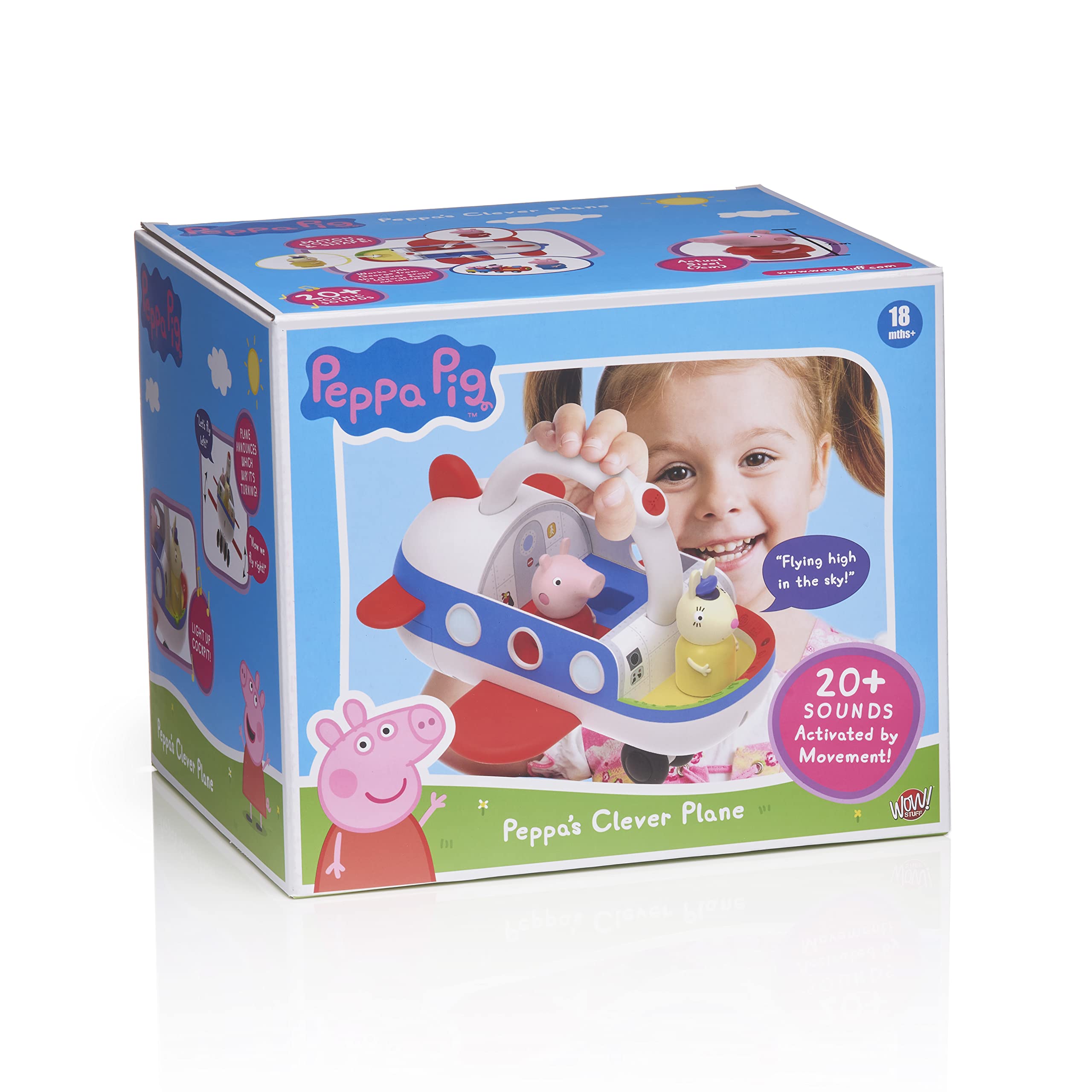 Foto 8 pulgar | Juguete Interactivo WOW! Stuff Peppa Pig Clever Plane - Venta Internacional