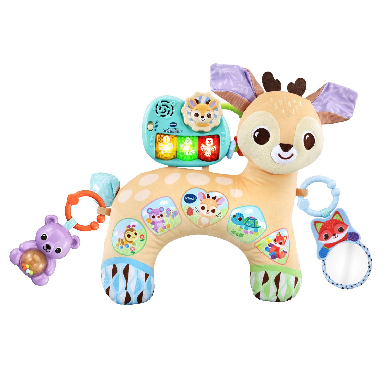 Foto 2 pulgar | Almohada Tummy Time Vtech Baby Prop And Play Con Piano Interactivo - Venta Internacional.