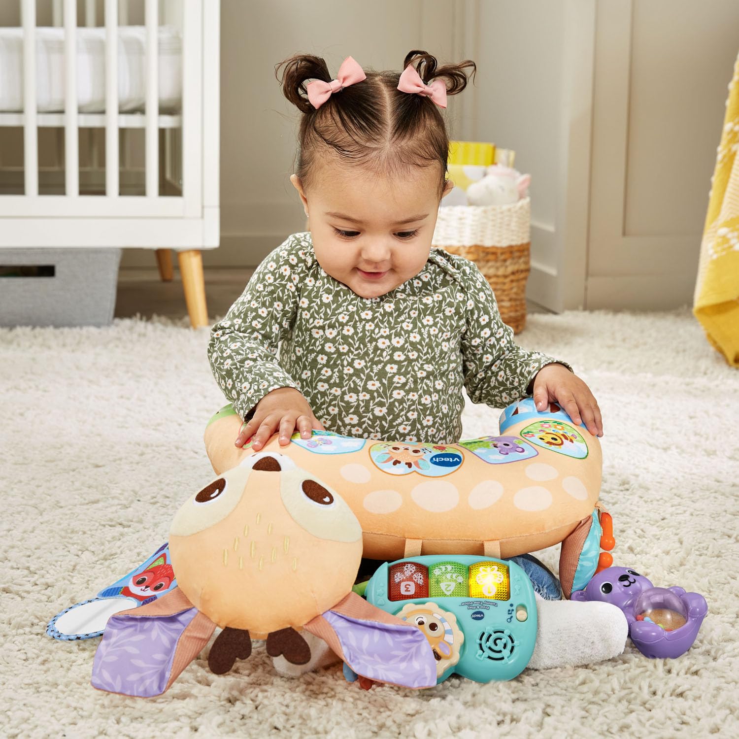 Foto 5 pulgar | Almohada Tummy Time Vtech Baby Prop And Play Con Piano Interactivo - Venta Internacional.