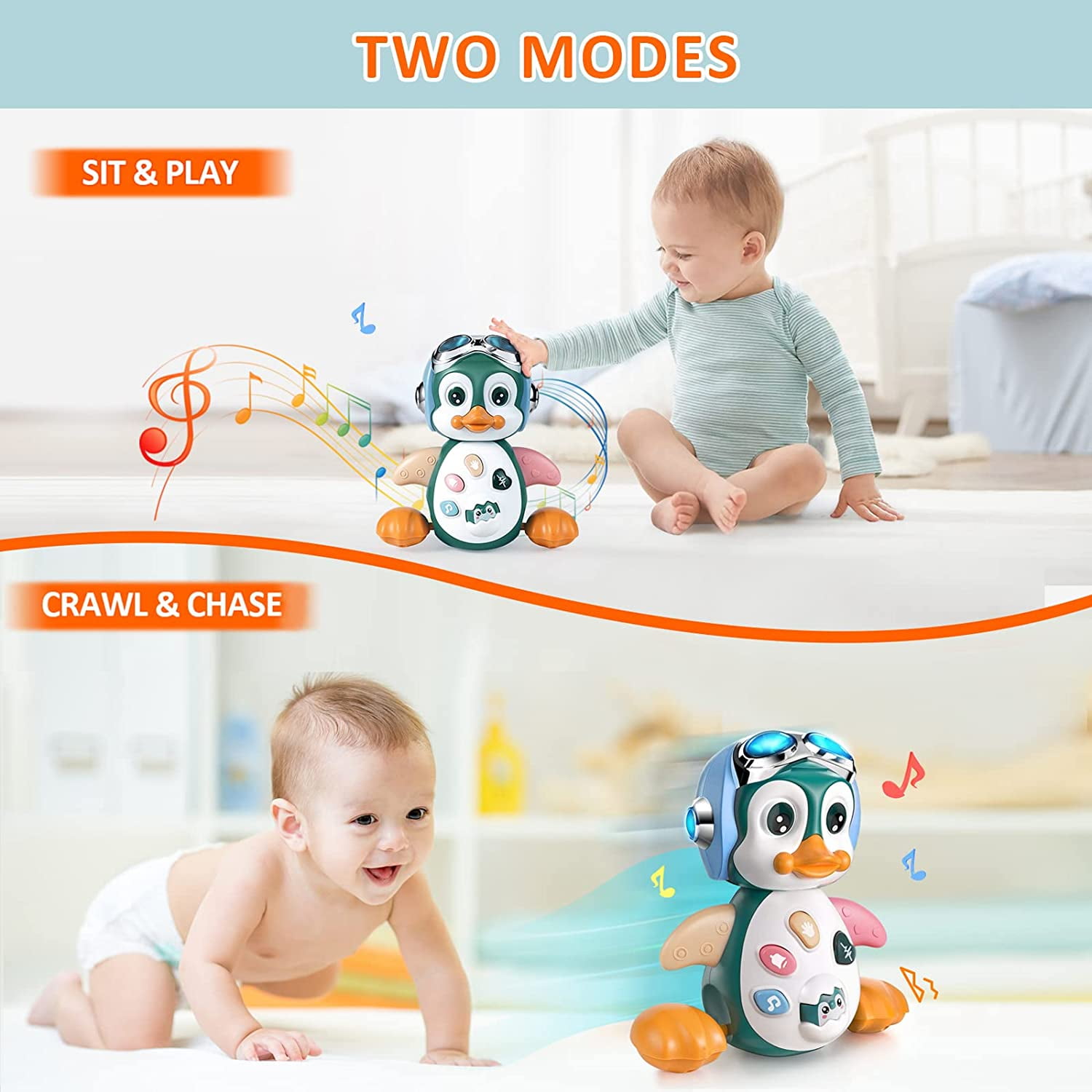 Foto 5 | Juguete Musical Yelloa Dancing Walking Swinging Rabbit 12-18 Meses - Venta Internacional