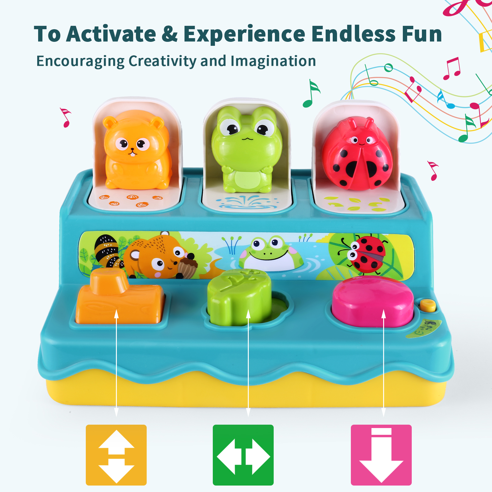 Foto 6 pulgar | Juguete Montessori Musical Interactivo para Niños de 1 a 3 Años - Venta Internacional